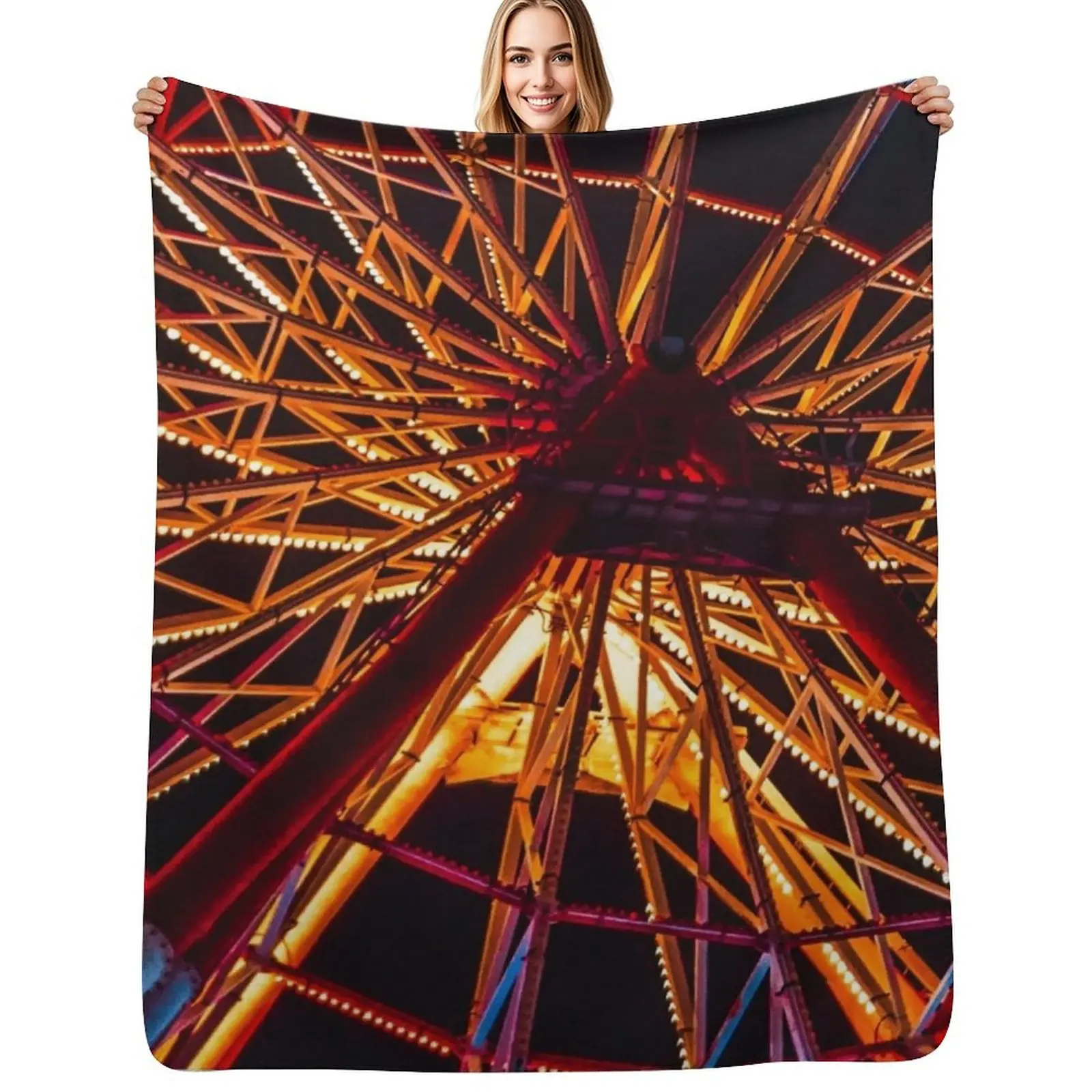 Ferris Wheel Big Wheel Throw Blanket for winter heavy to sleep Soft Large blankets ands Blankets For Bed Blankets