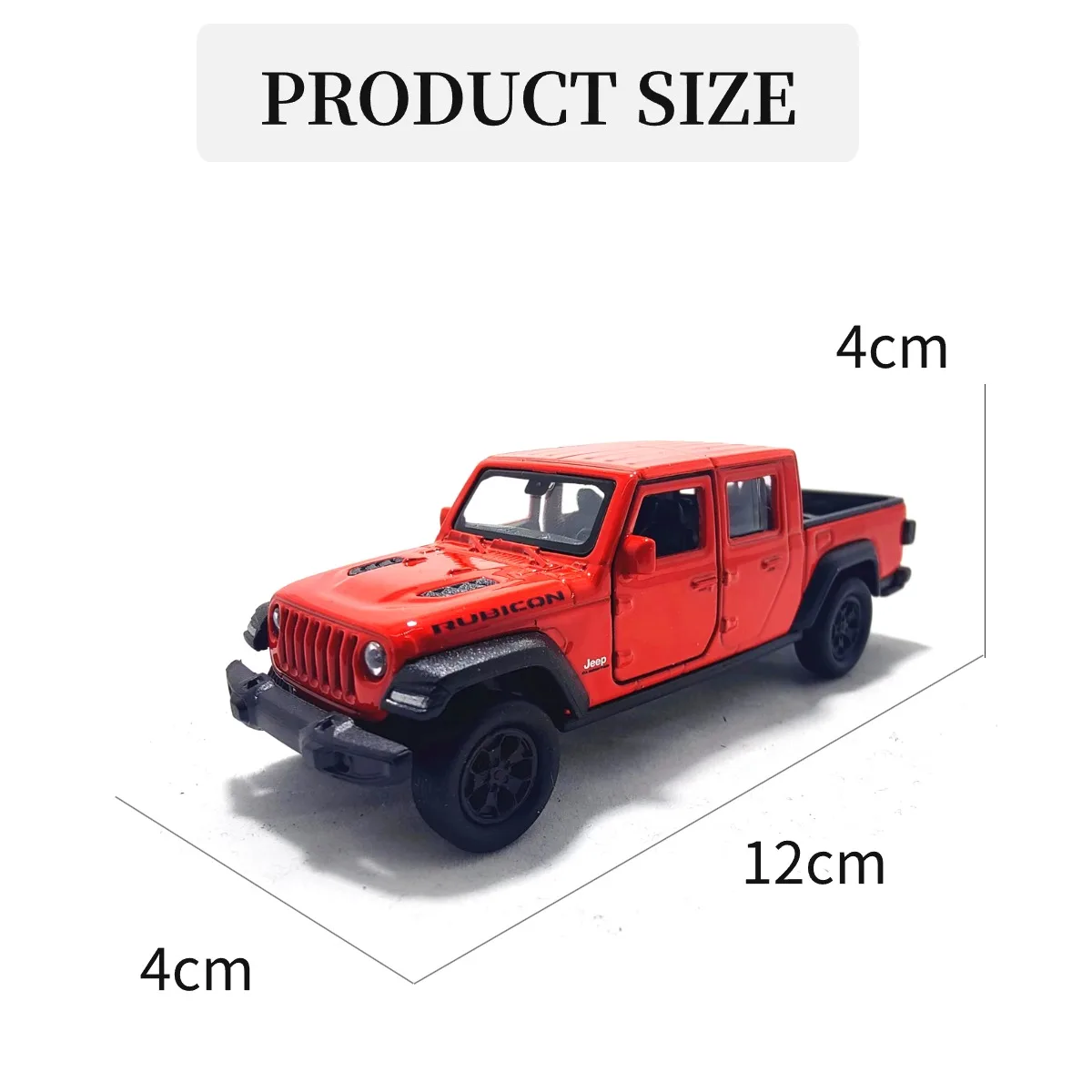 1:36 Jeep Gladiator 2020 Pullback Speelgoed Automodel Monteur Replica Officiële Gelicentieerde Schaal Diecast Miniatuur Kunst Xmas Kid Boy Cadeau