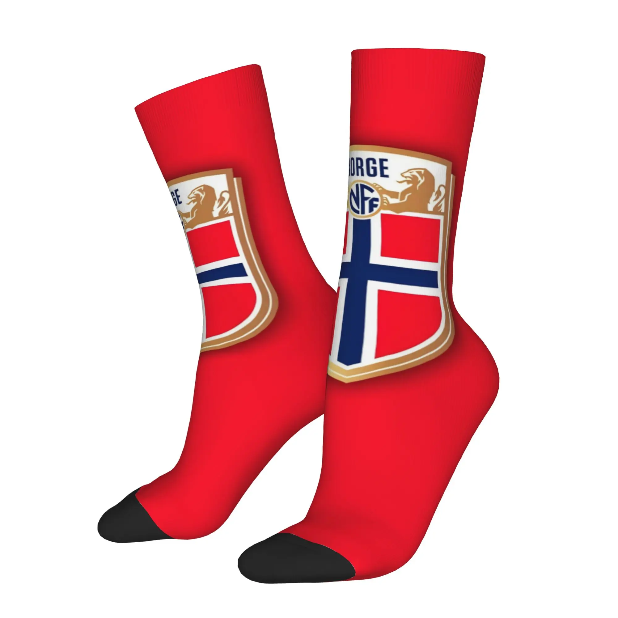Hip Hop Vintage Norway Crazy Men's compression Socks Unisex  Harajuku Seamless Printed Funny Sock Match Day Essentials
