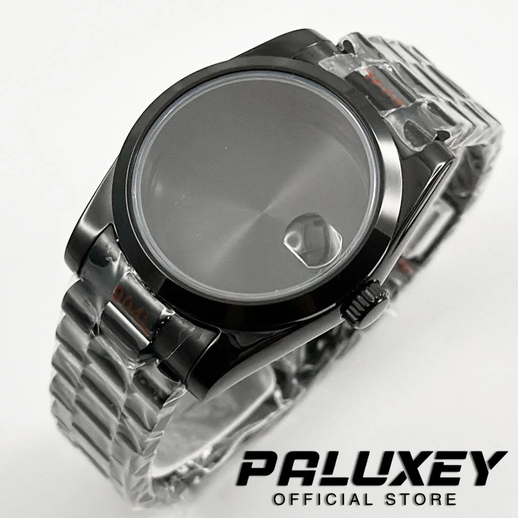 

Корпус для часов NH35 Presidential Bracelet, черный, 36 мм/40 мм, с сапфировым стеклом, водонепроницаемый, из нержавеющей стали, совместим с NH34, NH35, NH36, ETA2824.