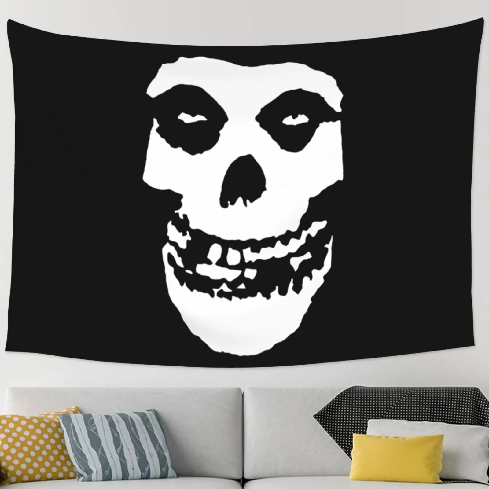 Misfits Classic Fiend Skull Tapestry Wall Hanging Mushroom Room Decoration Home Decoration Gobelin