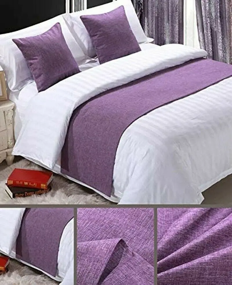 Camino de cama moderno nórdico, colcha de cama, toalla protectora de cola de cama, funda de cama, toalla, decoraciones para el hogar, Hotel y boda