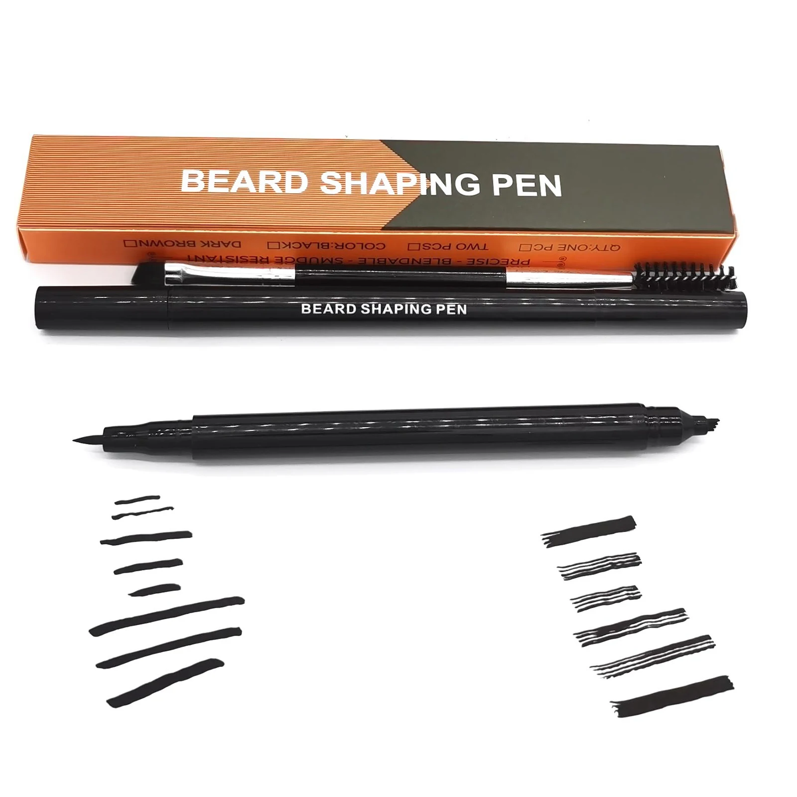 MagiDeal Hair Waterproof Beard Filler Pen Sharpen & Define Your Beard Pen