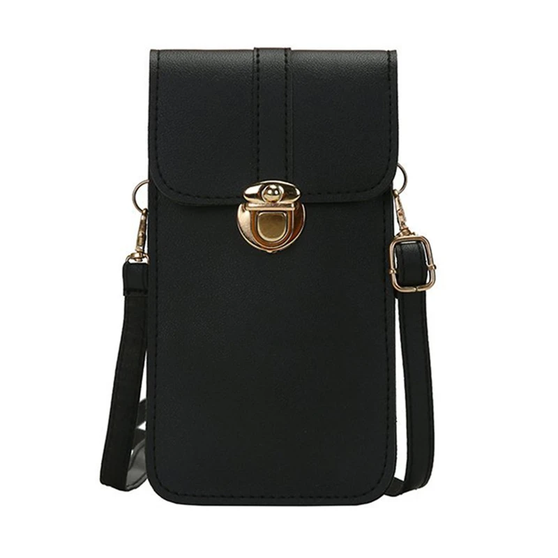 Retro Girl Buckle Coin Purse New Women Shoulder Bags Pu Leather Phone Messenger Bag Fashion One Shoulder Messenger Bags