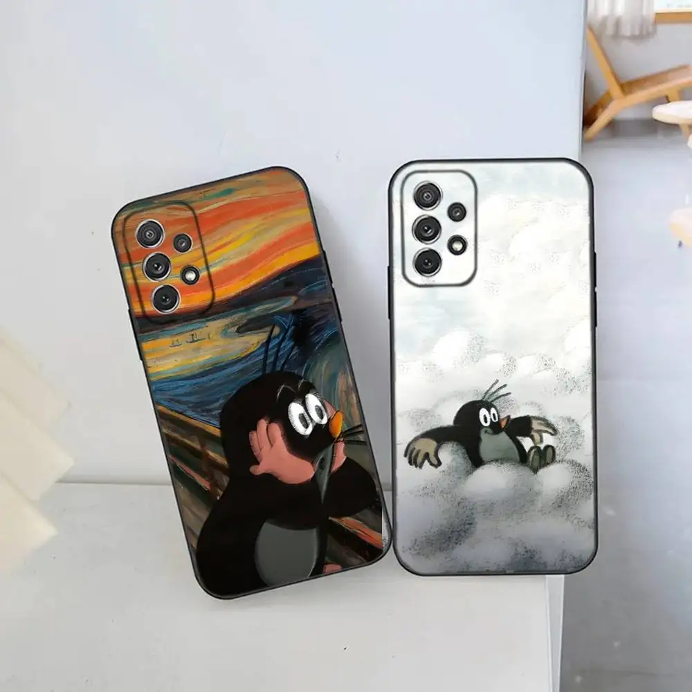 

Cartoon L-Little Mole Phone Case For Samsung S25,S24 Ultra,S20,S30 plus,S22 plus,S23,S30 ultra 5G Silicone Cover