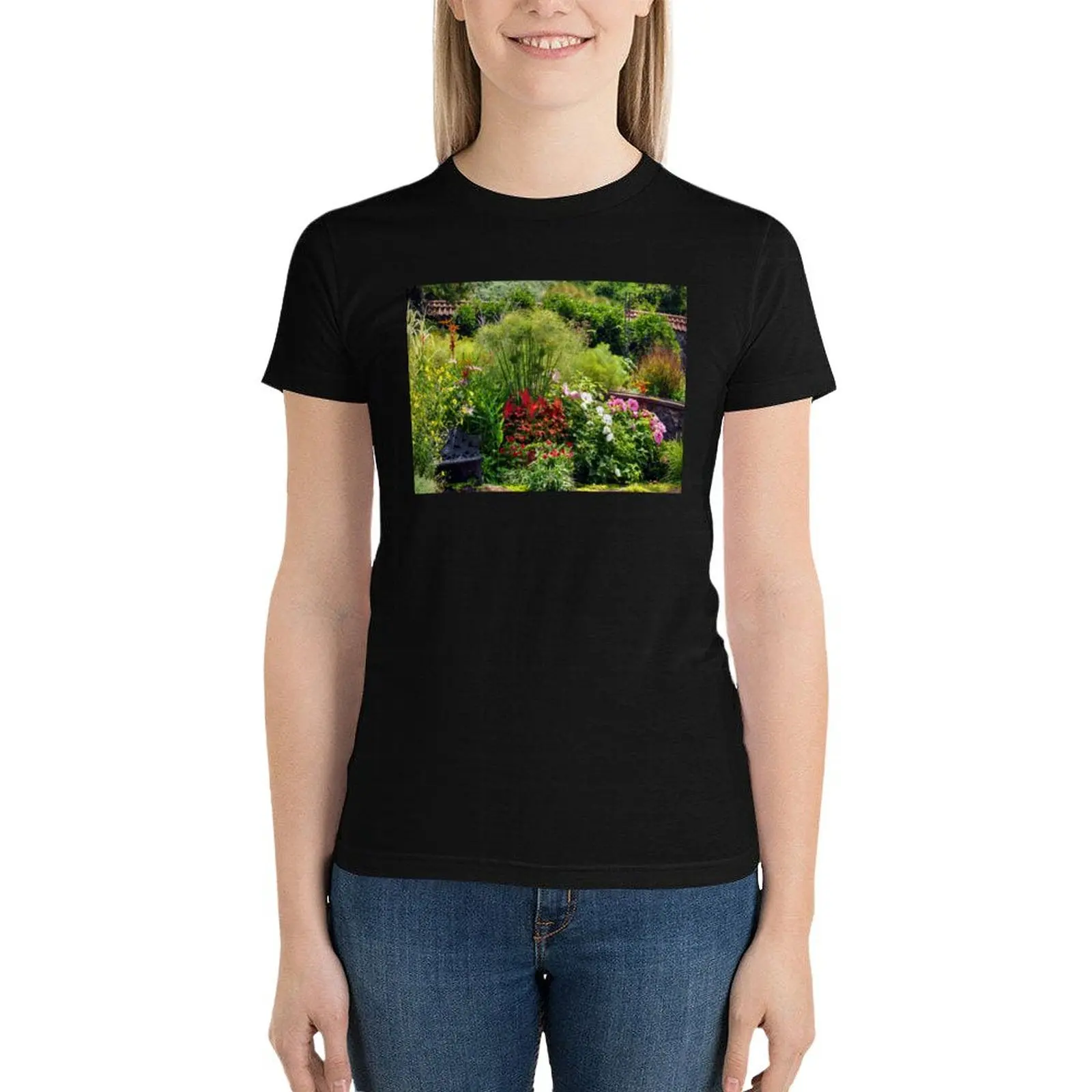 

Biltmore Gardens T-Shirt plus size tops shirts graphic tees Women's summer blouses 2024