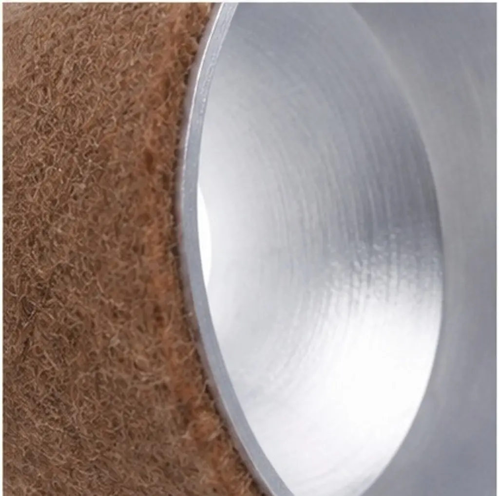 Soprano Saxophone Mute Aluminum Alloy Narrow Tone Sound Dampener for Practice Brown Silver