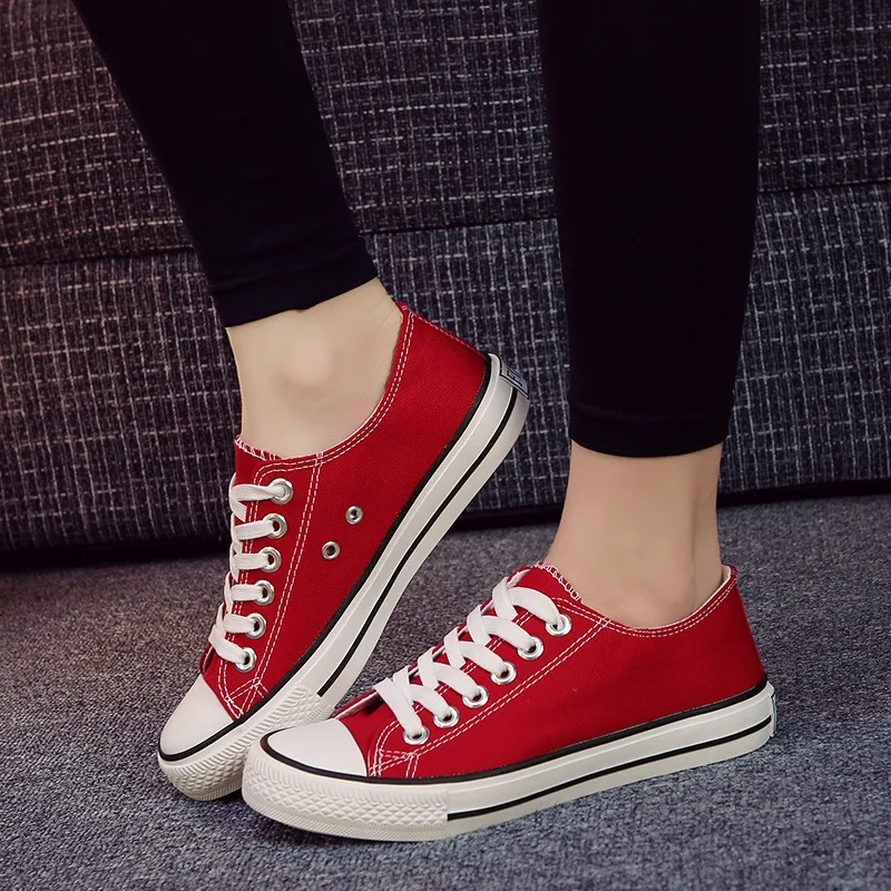 Evergreen Canvas Shoes Wholesale Women Shoes Couple Style Student Shoes Autumn Korean Version Wholesale Women Shoes