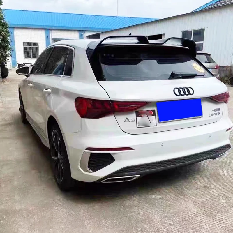 Oettinger Style Roof Spoiler For Audi A3 S3 Hatchback 2014 - 2020 High Quality ABS Plastic Car Rear Trunk Roof Lip Spoiler