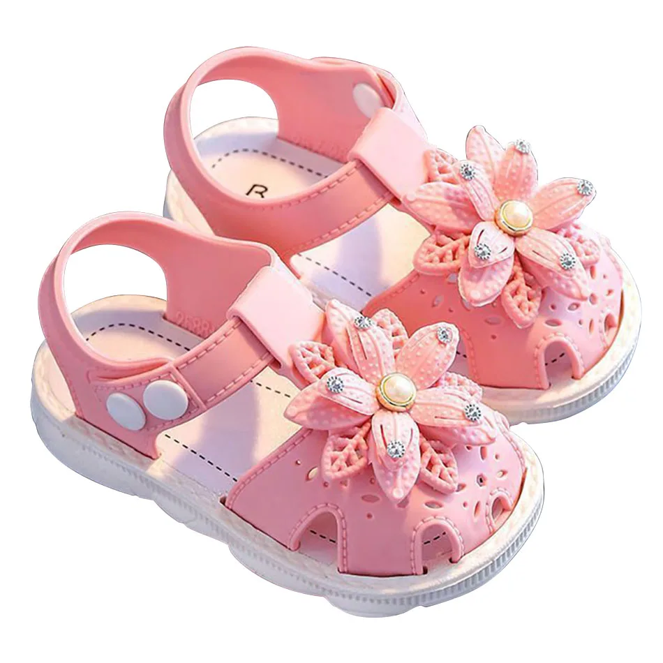 Durable and Stylish Children Summer Casual Sandals Anti Slip Bottom Perfect for Little Girls Sunshine Beach and Pool Adventures