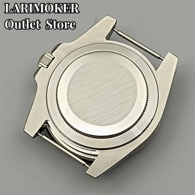 LARIMOKER 40.2mm New Bezel vintage silver Submersible yacht case dome coated glass fit NH35 NH36 ETA2824 PT5000 movement