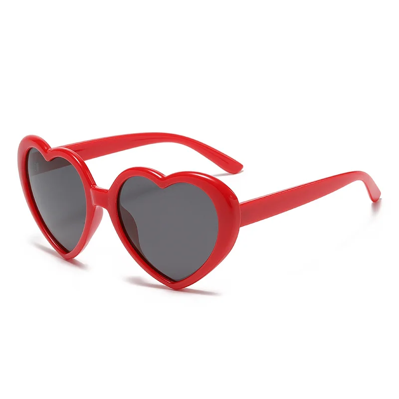 Fantasy Gradient Frame Sunglasses Cute Peach Heart Sunglasses Love Heart Polarized Sunglasses For Women