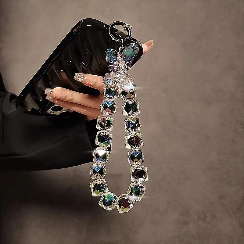 

Super Flash Acrylic Butterfly Phone Chain Accessories Keychain Phone Chain Accessories Girl Heart Hanging Chain Bag Hanging