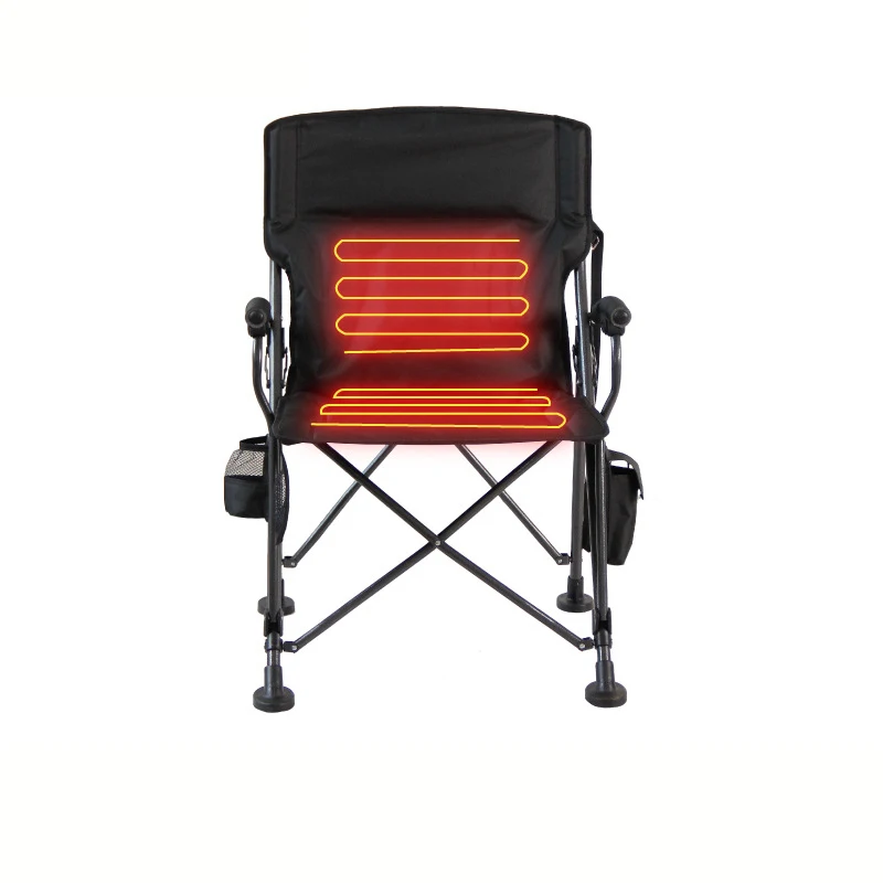 Outdoor Camping Chair Folding Portable Heated Chair Foldable Picnic Stool Travel Fishing Beach Chair