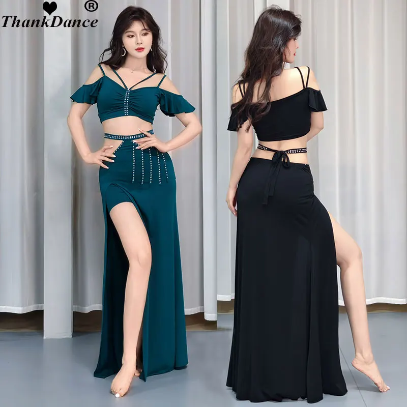 Abbigliamento indiano per adulti vestito da spettacolo teatrale per le donne costumi di danza del ventre corea abbigliamento da allenamento abiti da ballo orientali