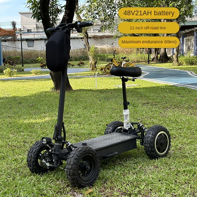 

E9 11-inch commuter electric scooter with 60km range portable foldable off-road tires lithium battery