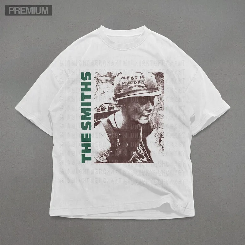 

The Smiths Meat is Murder Shirt Comfort Colors Premium Cotton Shirt, The Smiths Graphic tee, Oversized Shirts, 90s Band tee, The