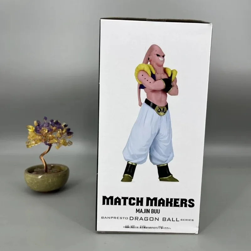 บันได ตุ๊กตาอะนิเมะดราก้อนบอล มาจินบูแอ็คชั่นฟิกเกอร์แมตช์เมคเกอร์คอลเลกชันตกแต่งของเล่นเด็กของขวัญเครื่องประดับของแท้