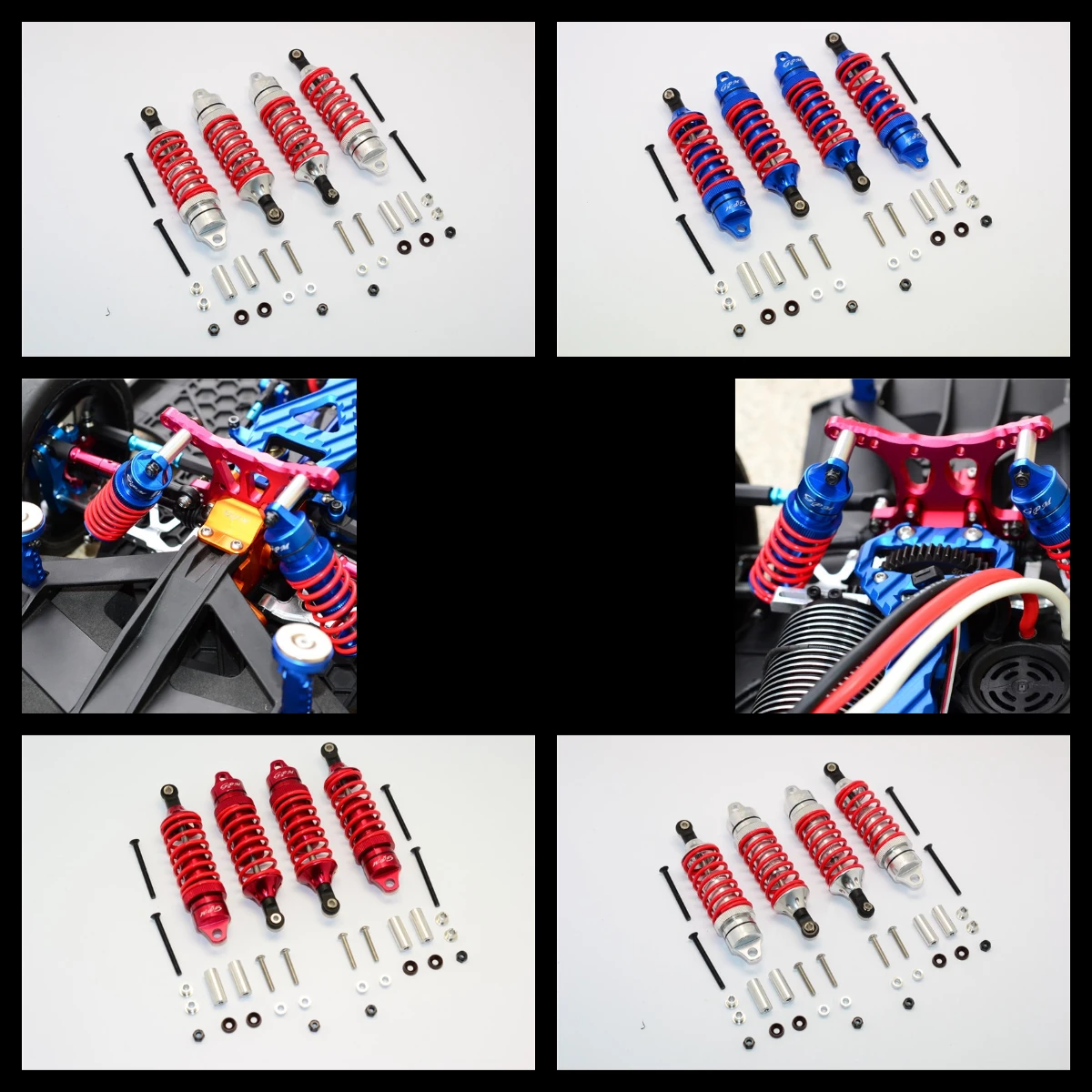 

ALUMINUM FRONT/REAR ADJUSTABLE SPRING DAMPER - 2PR For TRAXXAS 1:7 XO-01