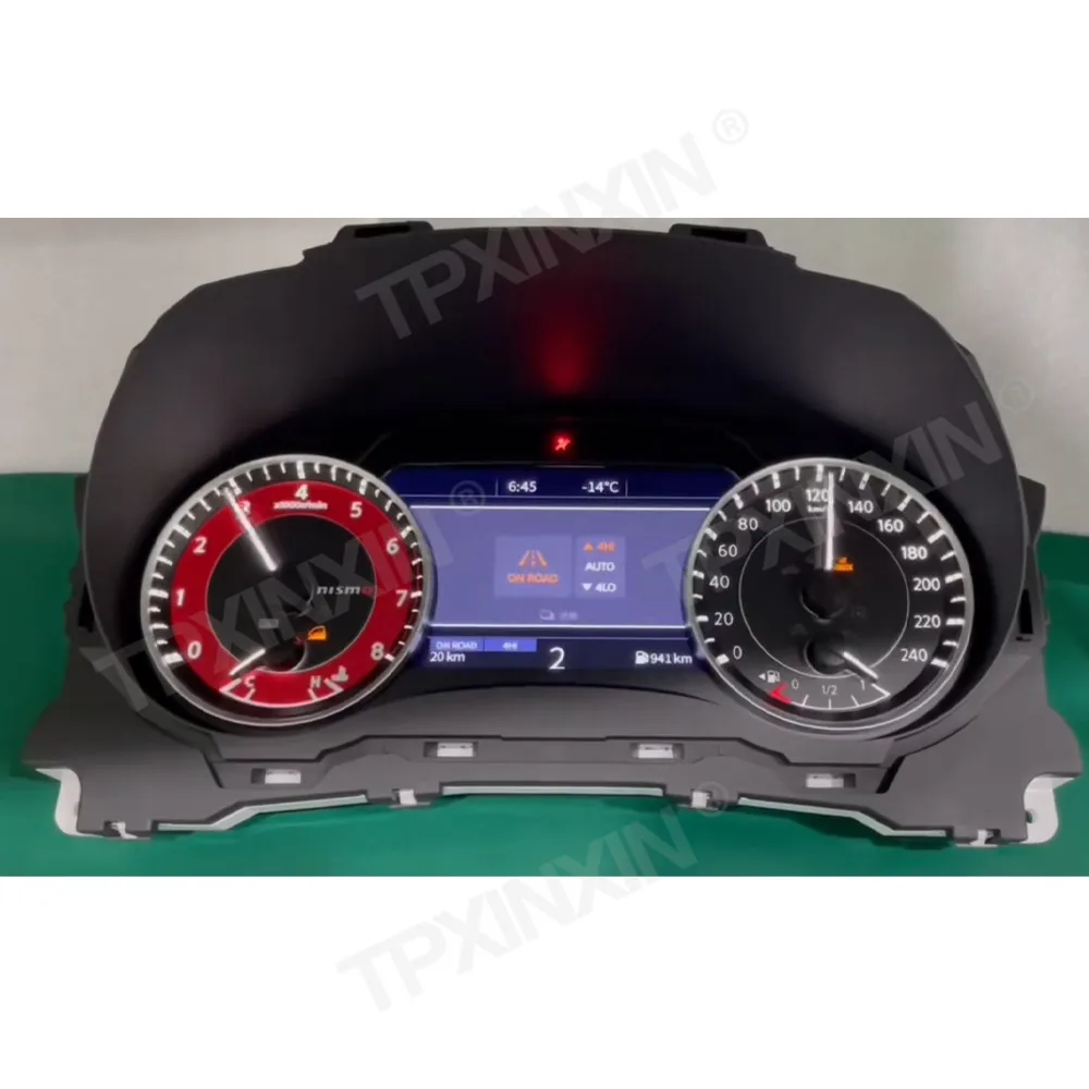 لوحة سيارة LCD لنيسان باترول أرمادا Y62 2010-2021 العنقودية الرقمية أداة قمرة القيادة الافتراضية عداد السرعة متعدد الوظائف
