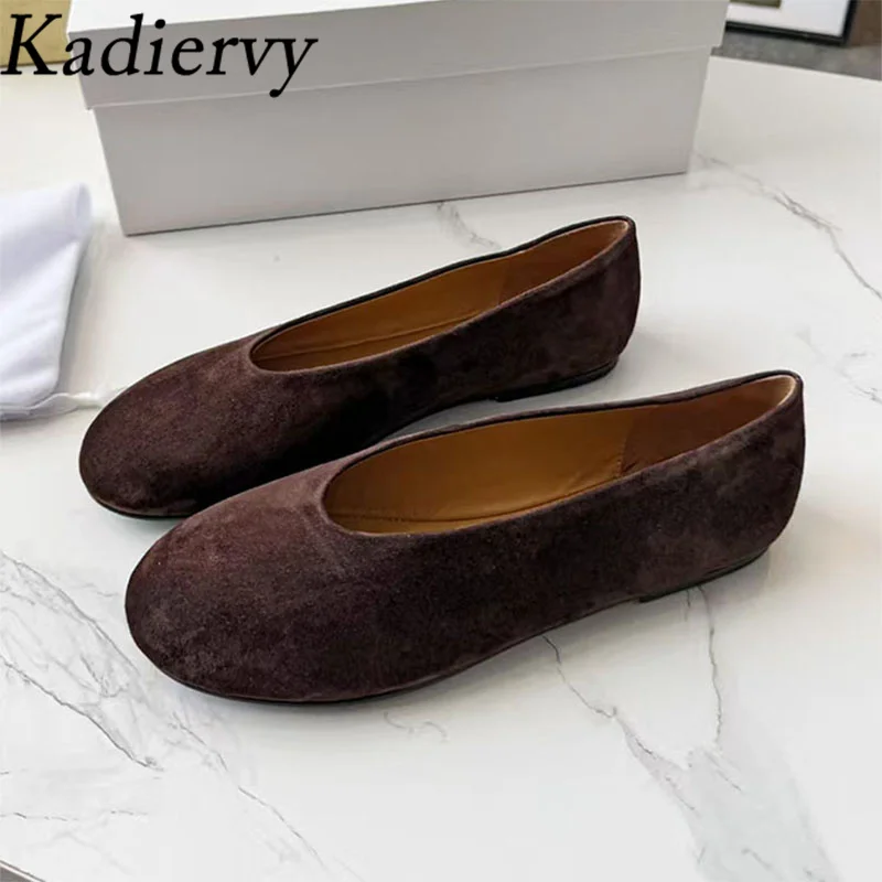 

Весенне-осенние лоферы, женские замшевые туфли без шнуровки на плоской подошве с круглым носком, женская офисная обувь для поездок на работу, удобная женская прогулочная обувь