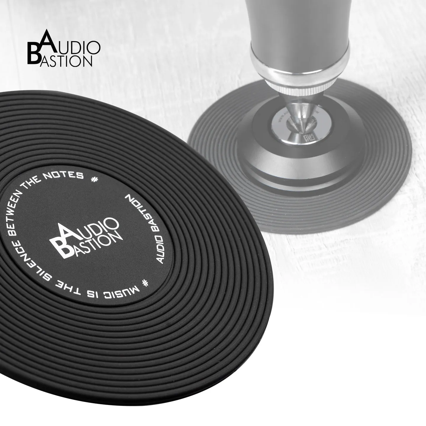 AudioBastion Edinburgh Anti-Slip Shock Absorbing Pads, Speaker Rack Amplifier Cup Pads