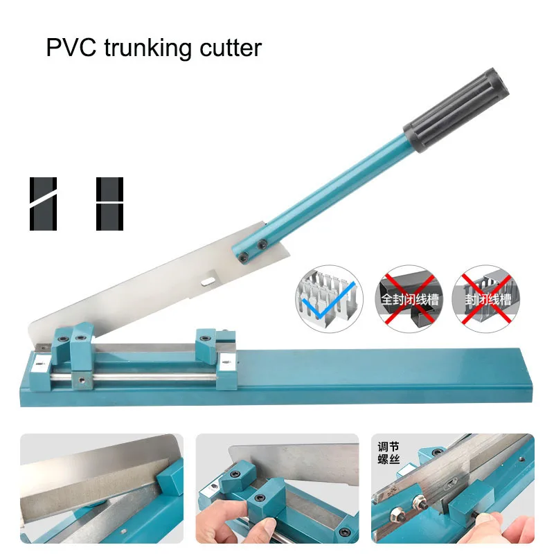 Wire Duct Cutter Plastic Slotted Wiring Duct And Covers Cutting Machine 200mm Cabe Trunking Bench Multi-Angle Cutting Tool SC-01