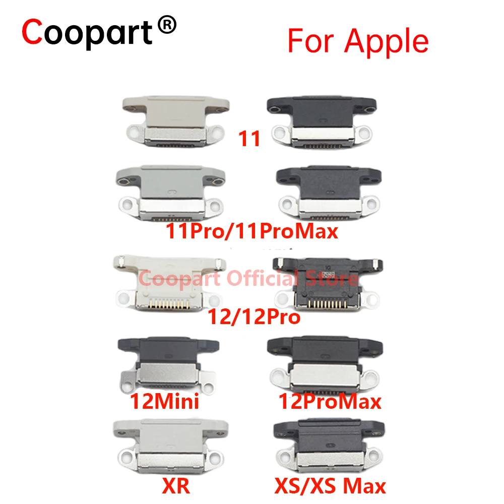 New USB Charger Socket Connector For iPhone X XR XS XSMax 11 12 12MINI 11Pro 12ProMax Lightning Charging Dock Port Parts