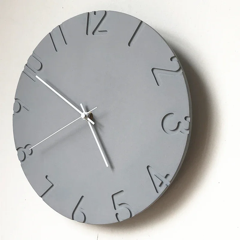 

Nordic Round Wall Clock Instagrammable Design Silent Non-Ticking Modern Hanging Clock For Living Room Office Decor Minimalist