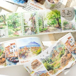 1pcs/1lot Decorative Adhesive Tapes Embrace the world Decorative Scrapbooking DIY Paper Japanese Stickers