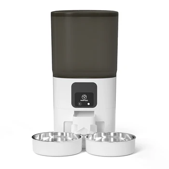 PAPIFEED cat double bowl smart automatic feeder cat food dog food pet food dispenser 7L large capacity connect wifi timer dosing 5