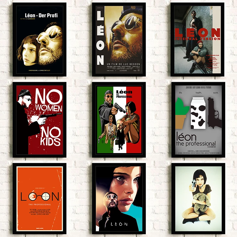 lassic Movie Leon The Professional Home Wall Art Decor Canvas Poster High Quality Canvas Inkjet Frameless Print z116