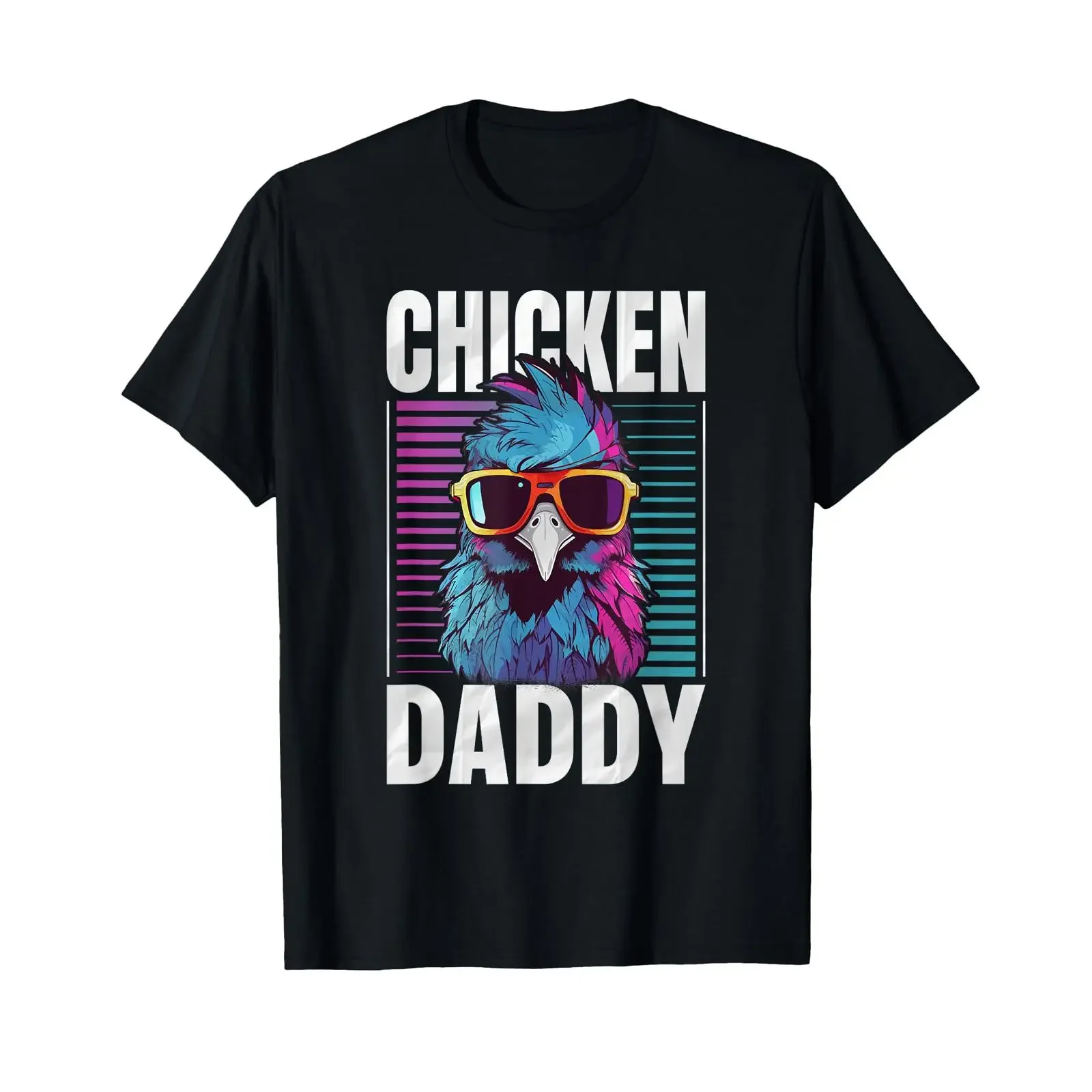 Chicken Daddy A Funny Design for Every Rooster in the Basket T Shirt black vintage Washed Versatile Casual designer clothes