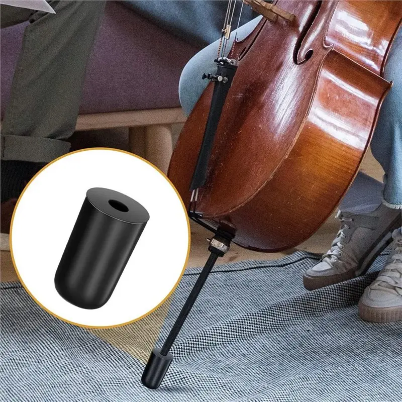 ABHS-For Cello Rock Stop 4-Piece Set With Strap Non-Slip Endpin Anchors Floor Mat& Rubber Tip Protectors For Cello Practice