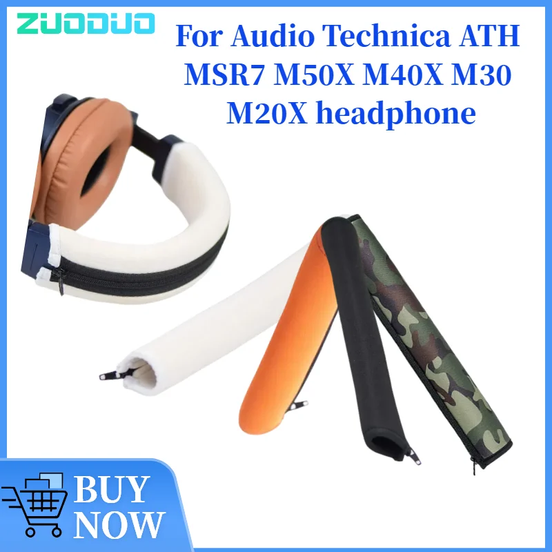 

ZUODUO Replacement Headband Cover for Audio Technica ATH MSR7 M50X M40X M30 M20X Headphones Protective Headband Case