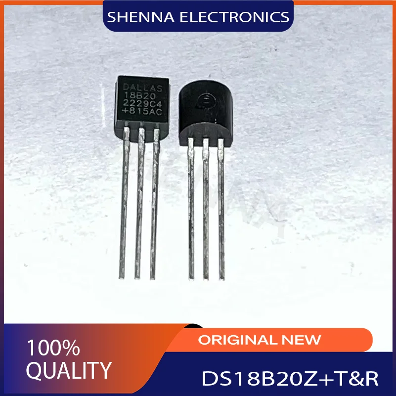 20PCS/Lot  markup code  DS18B20Z+T&R  Supplier Package  TO-92  Serial Switch/Digital Sensor