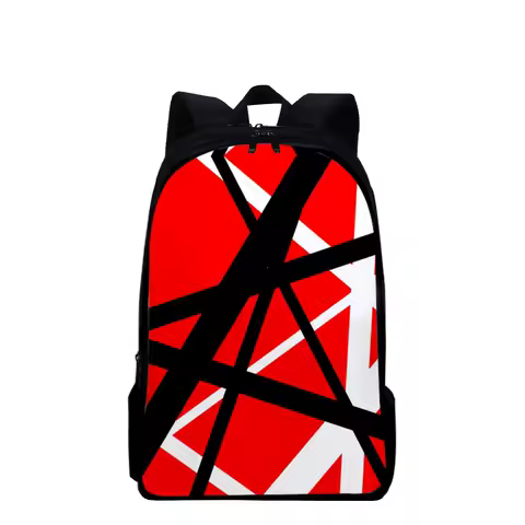 Luxury Novelty Eddie Van Halen Notebook Backpacks pupil School Bags 3D Print Oxford Waterproof Boys/Girls Laptop Backpacks