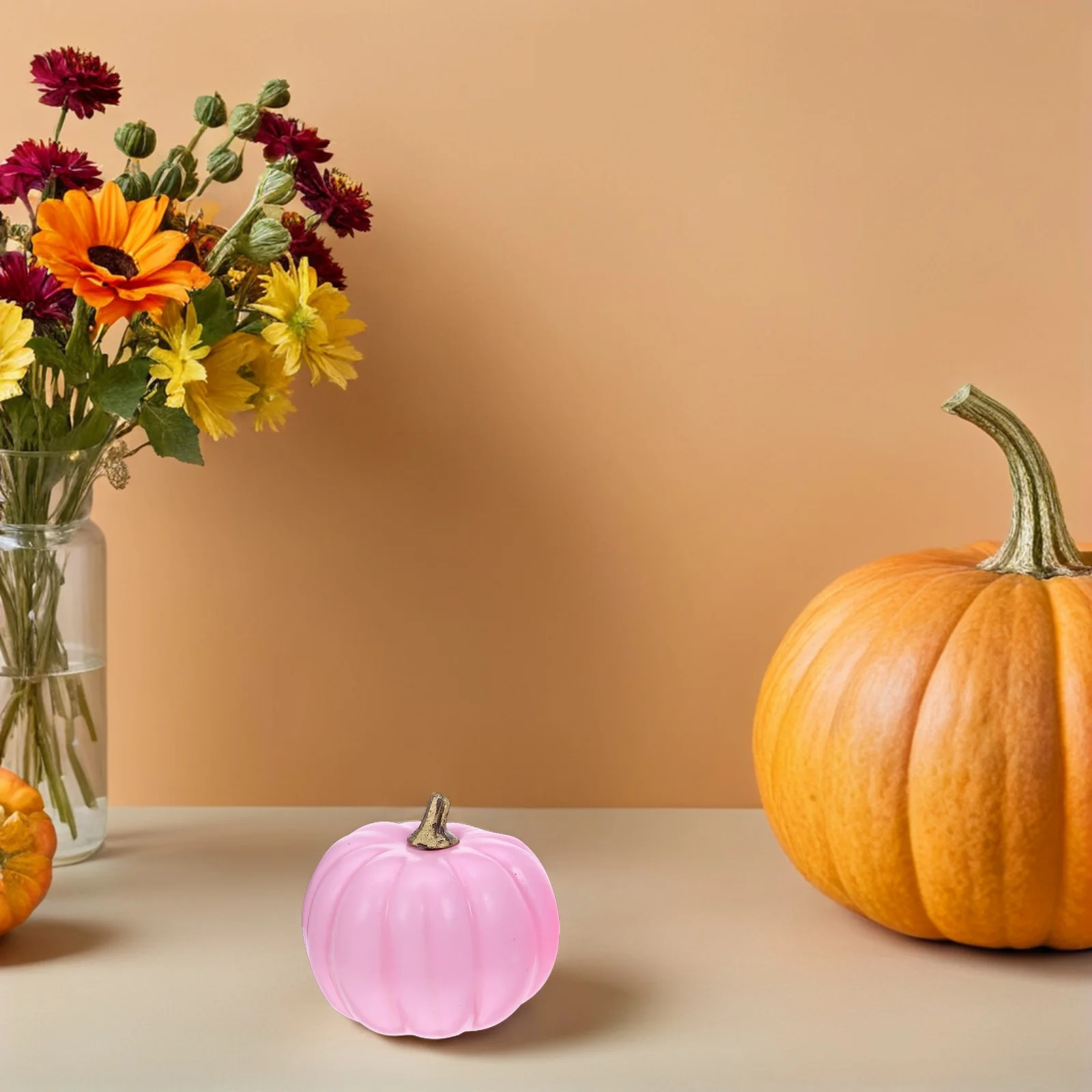 

12Pcs Lifelike Artificial Foam Pumpkins Vintage Fall Thanksgiving Autumn Table Centerpiece Home Halloween Decor