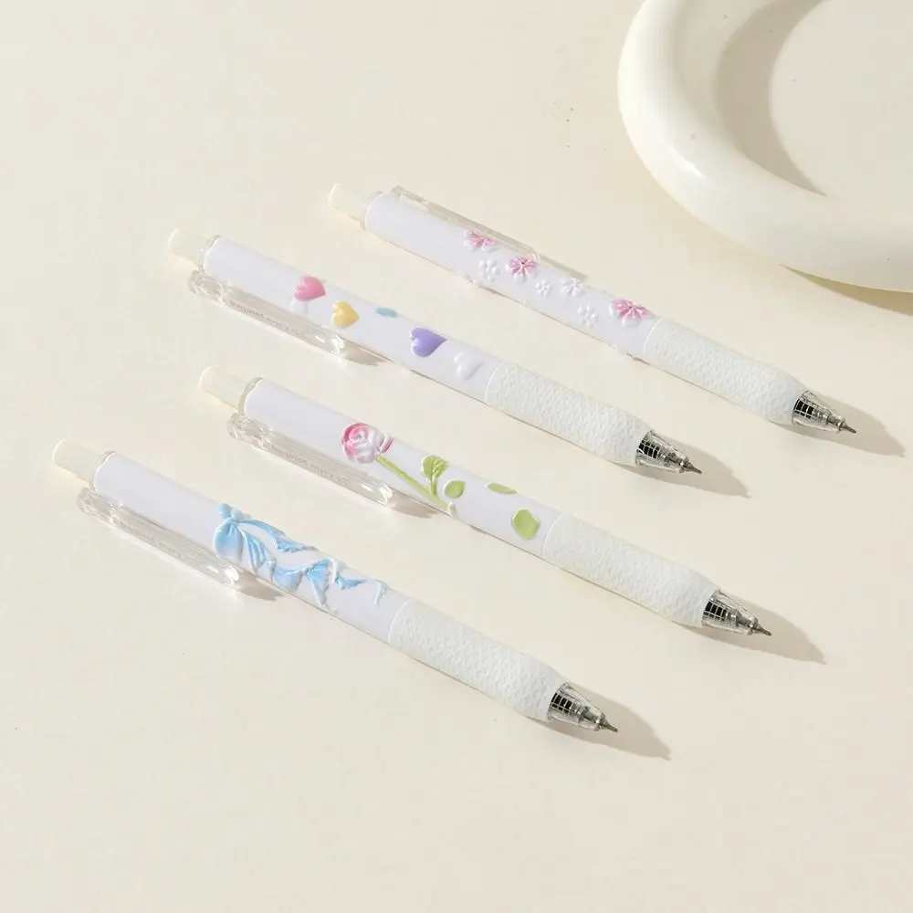 

Ballet 0.5mm Gel Pen Black Full Needle Tube Writing Pen Comfortable Grip Smooth Writing Pressing Pen Office Use