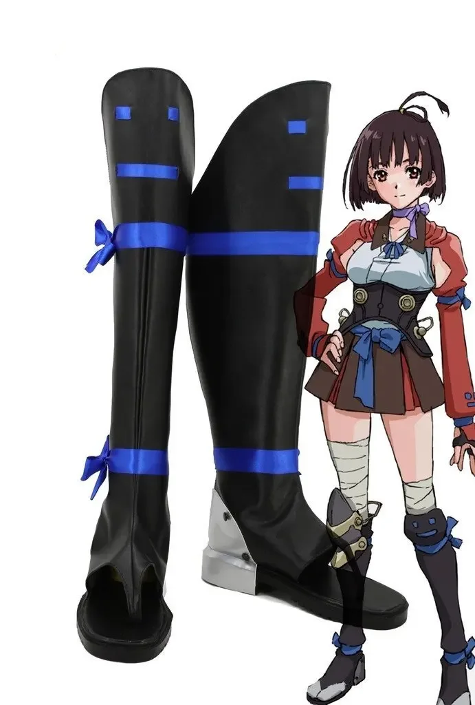 

Kabaneri of the Iron Fortress Mumei Cosplay Shoes Boots Custom Made 1