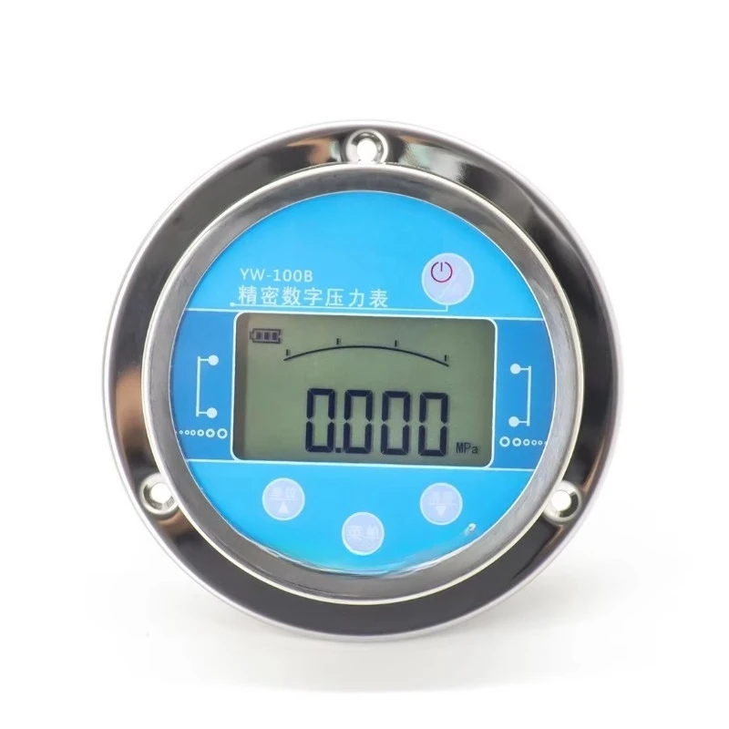 Panel Mount Fuel High Precision Manometer Digital Gauge Pressure with Flange