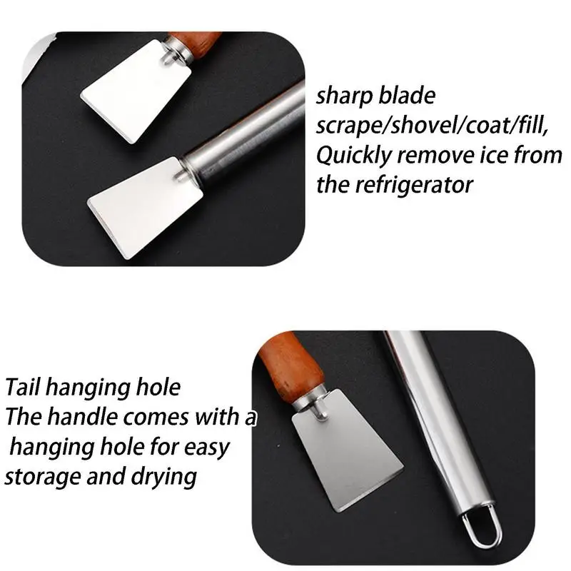 Spatula pembersih dapur, Spatula pembersih rumah tangga, sekop es Freezer efektif, Spatula pembersih dapur dengan nyaman