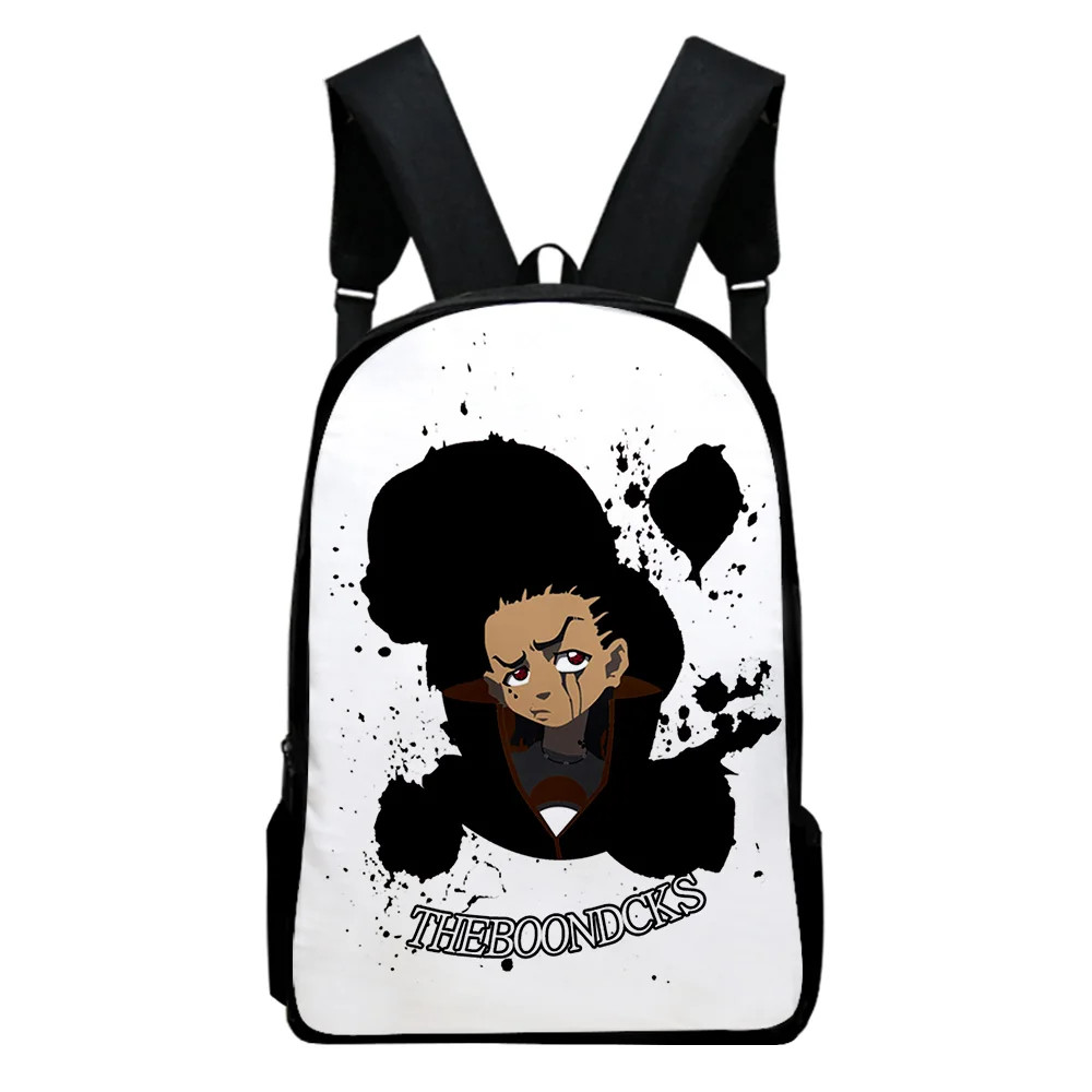 The Boondocks Ransel Kartun Tas Sekolah Tas Anak-anak Dewasa 2023 Tas Harajuku Gaya Kasual