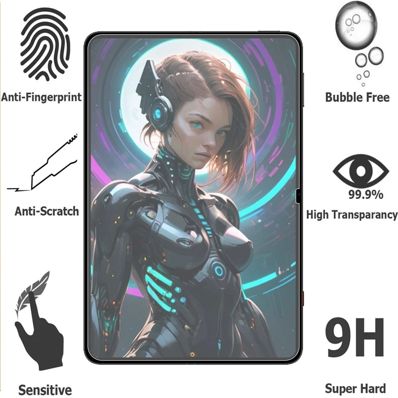 2 قطعة ل Red Magic 3 PRO واقي للشاشة من الزجاج المقسى على Red Magic 3 PRO 2.5D مضاد للخدش HD مقوس الفيلم