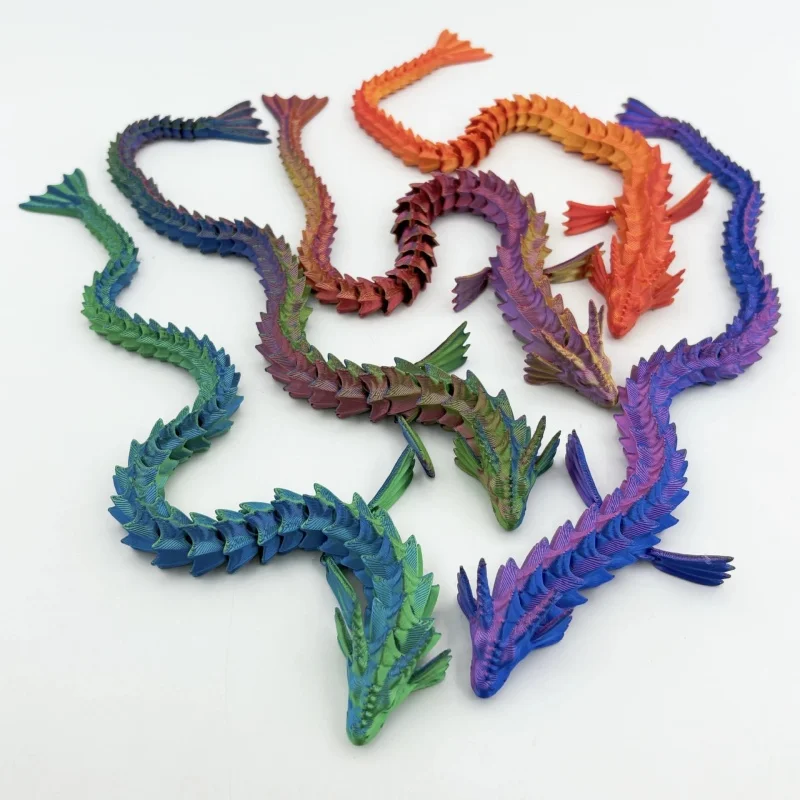 Creative Joint Movable Ornament ,NEW 3D Printed Sea Dragon / Water Dragon Furniture Decoration ,Gifts For Children Desktop Decor