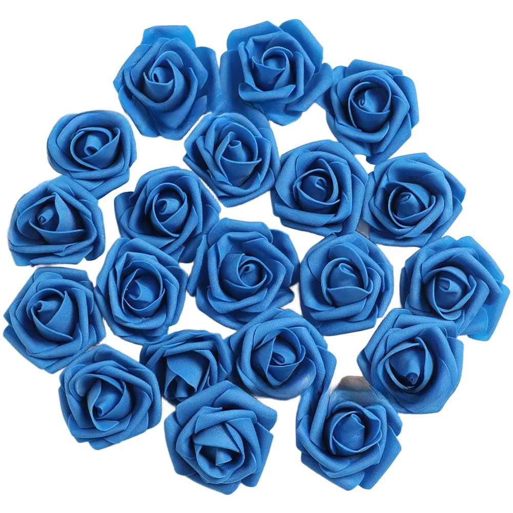 7cm Foam Head Silk Flowers for Wedding Arch Decor Party Favors Home Mantel Styling and Personalized Craft Decoration Projects