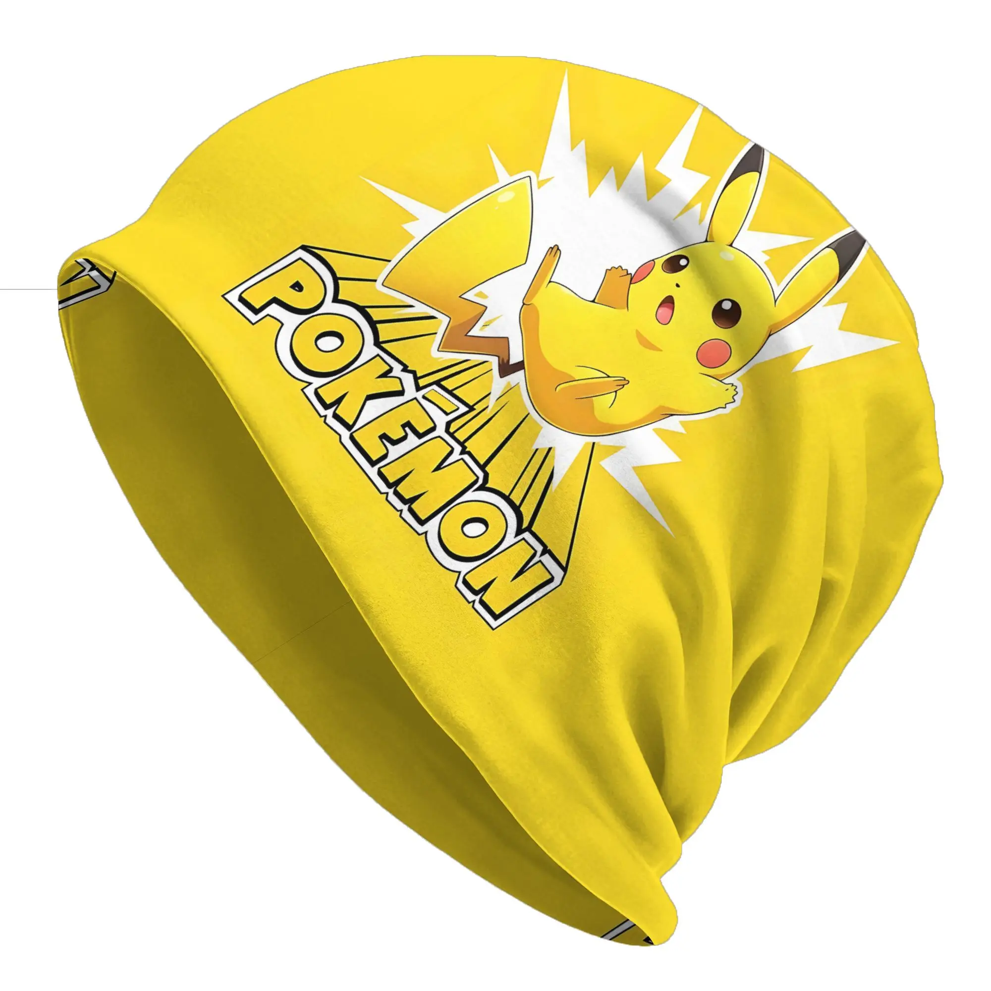 Gorros Pikachu, gorros para exteriores, gorros de dibujos animados de Pokémon, gorros de anime, gorros delgados, gorros tipo «bonnet», gorros de estilo «hipster», gorros tipo «skullies», gorros tipo «beanie», gorros para hombres y mujeres, protectores para las orejas.