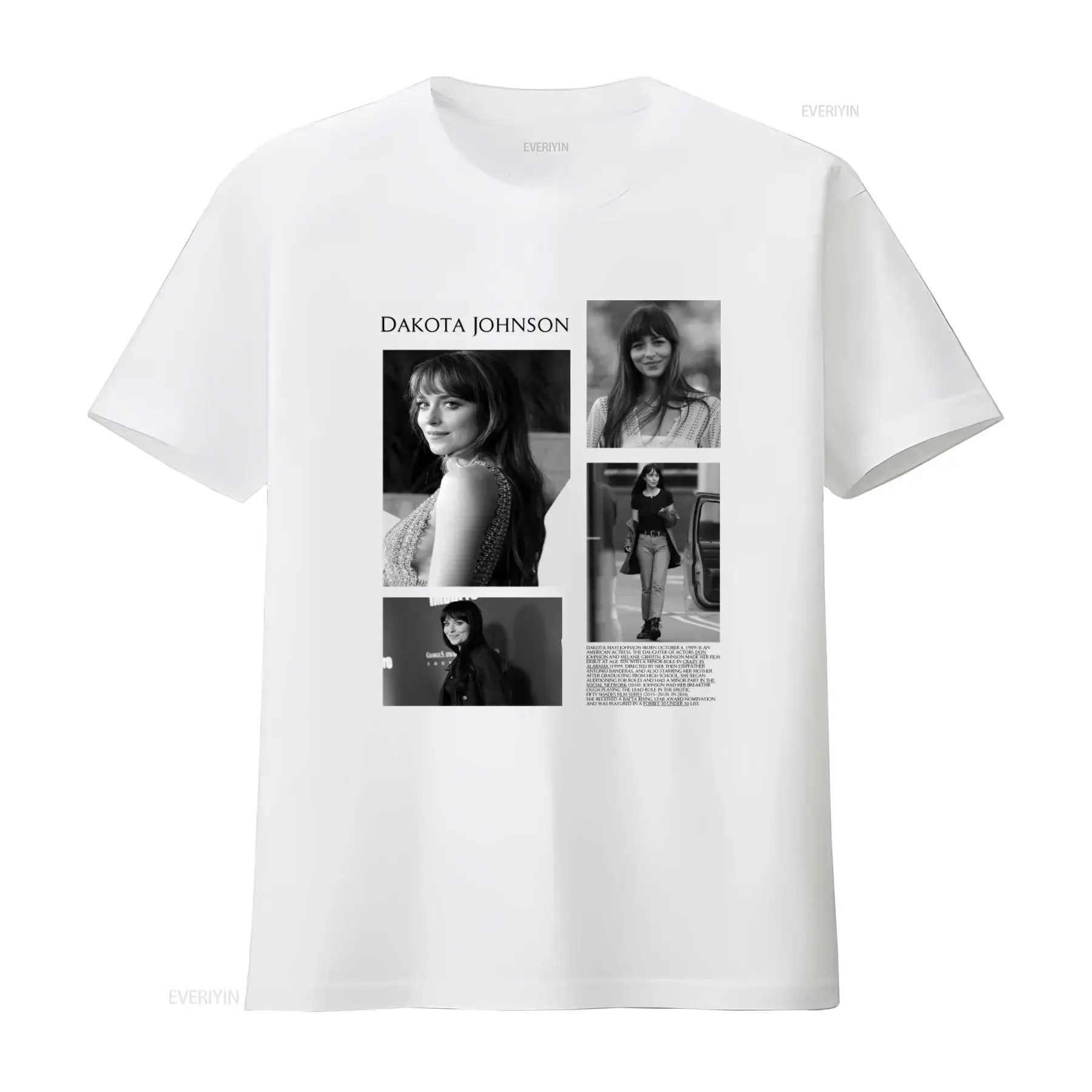 Limited Edition Dakota Johnson Print T Shirt For Men And Women Stylish Fashionable  vintage Washed streetwear designer clothes