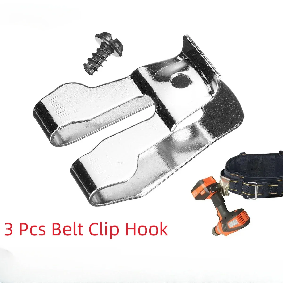 3 Pcs Belt Clip Hook Power Tools Hook for Makita 18V Max Tools for DTD152 DTL061 DTD145 LXDT01 FD05 DT03 XDT04 XPH12