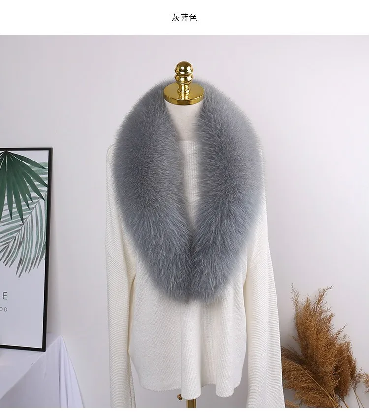 Natural fox raccoon silver fox fur collar neck neck ladies fur decoration, high street private made